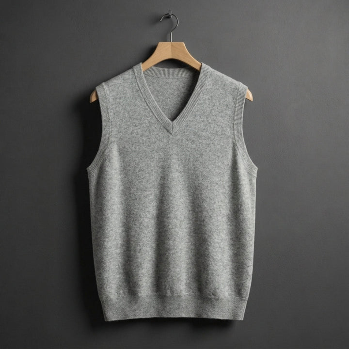 Nolan Cashmere V-Neck Vest