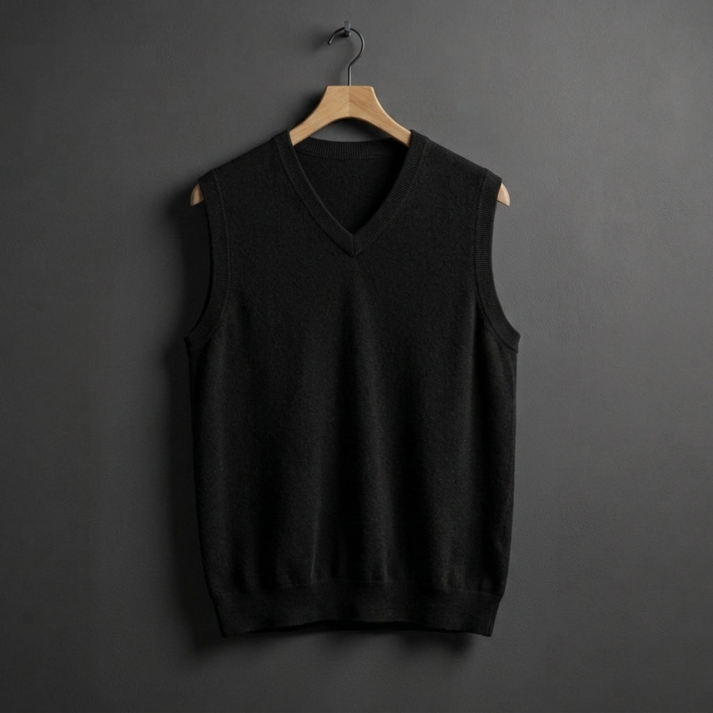 Nolan Cashmere V-Neck Vest