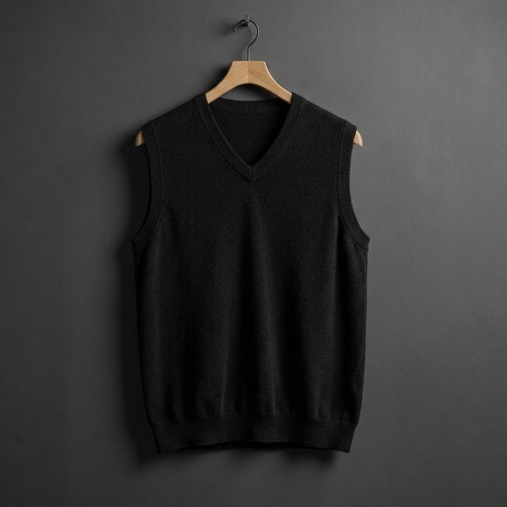 Nolan Cashmere V-Neck Vest