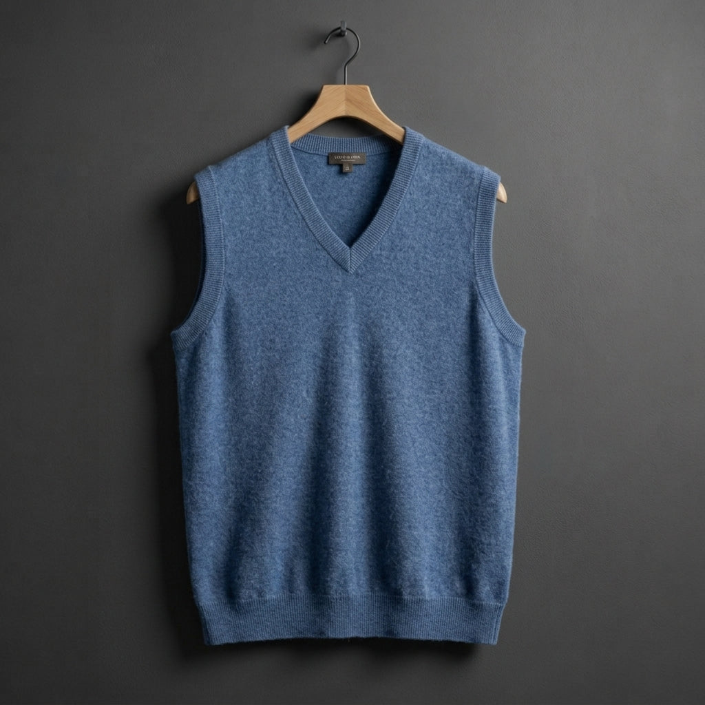 Nolan Cashmere V-Neck Vest