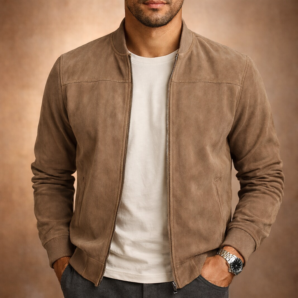 Callhan Suede Bomber Jacket