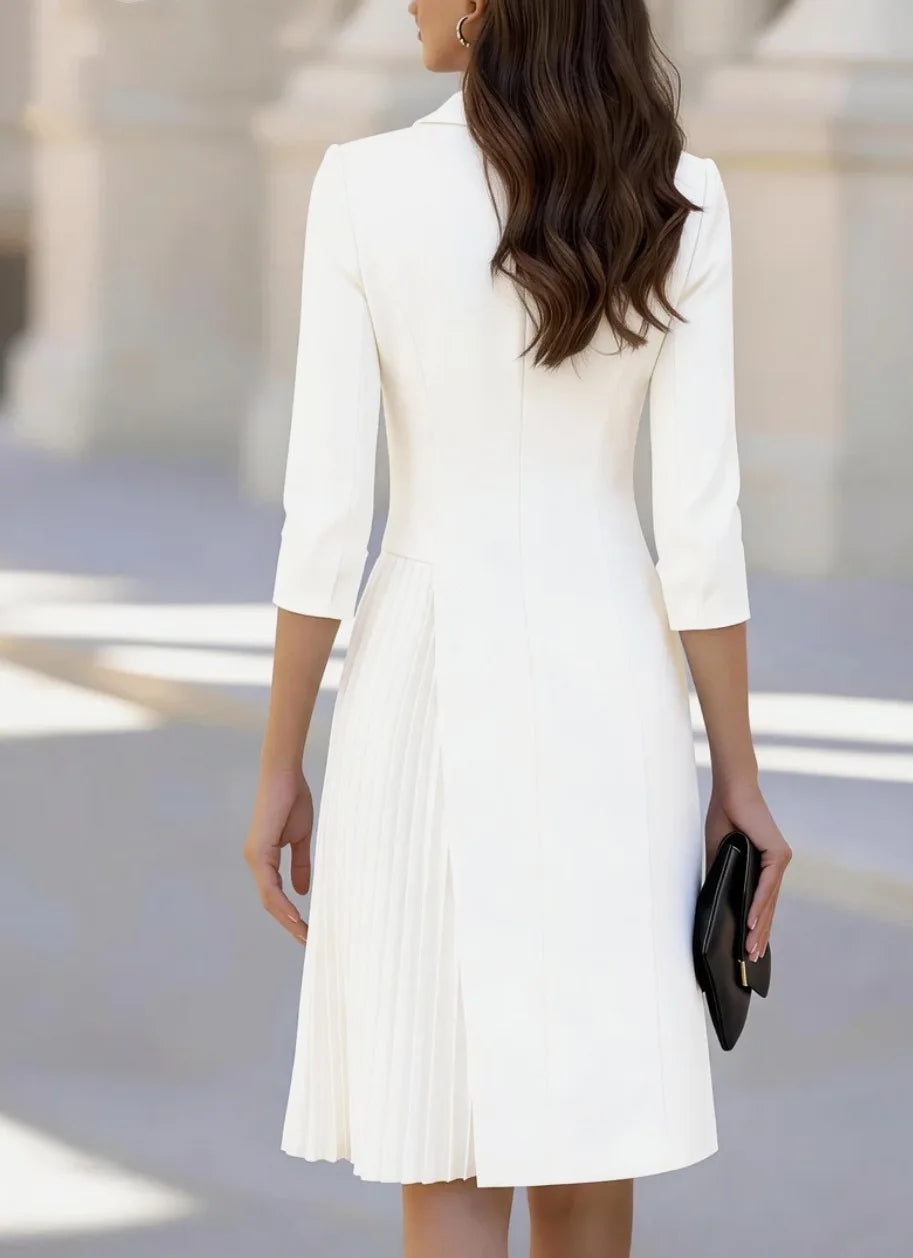 Beatriz Pleated Blazer Dress