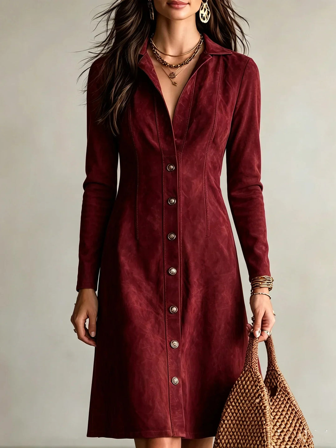 Button Front Shirt Dress