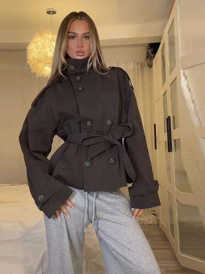 Corinne Double Breasted Trench