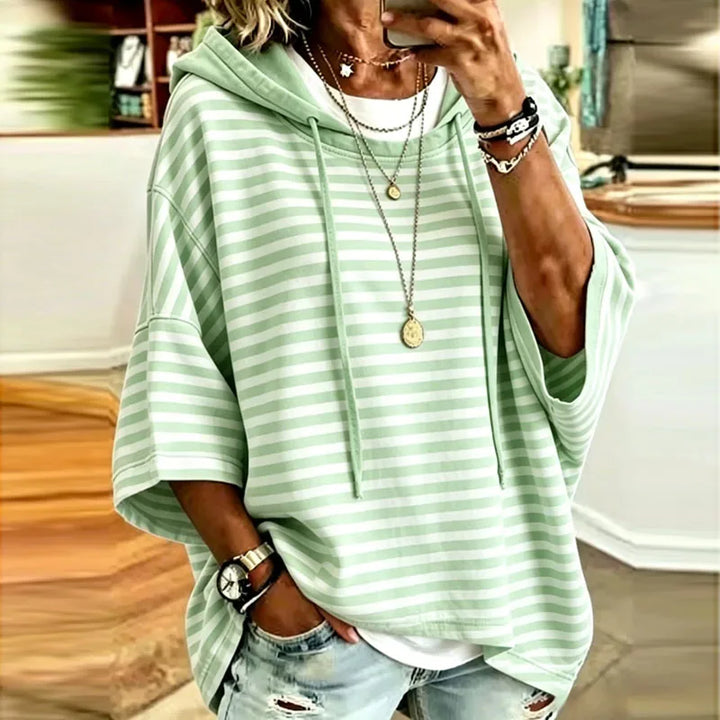 Winslet Striped Hooded Pullover