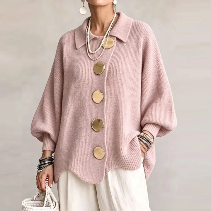 Fiona Comfortable Button Cardigan