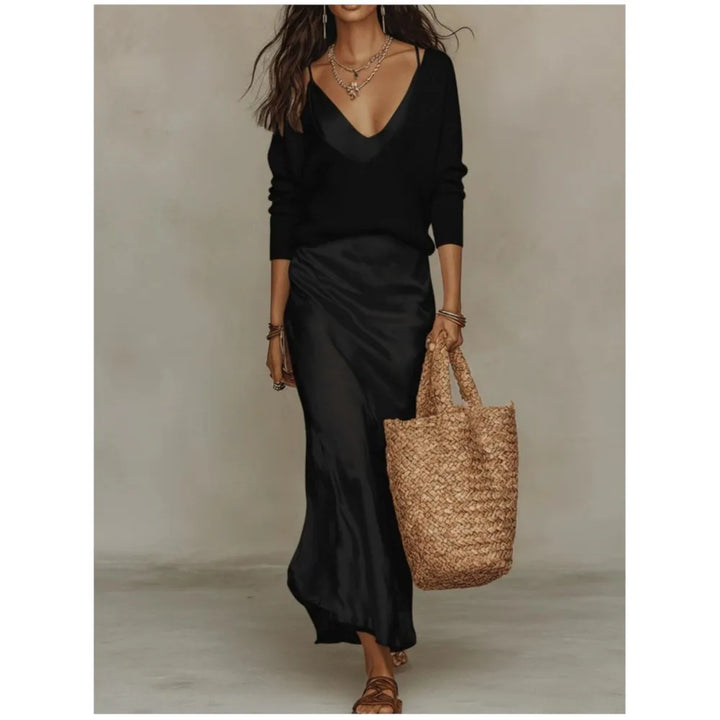 Beyonce Silk Skirt Set