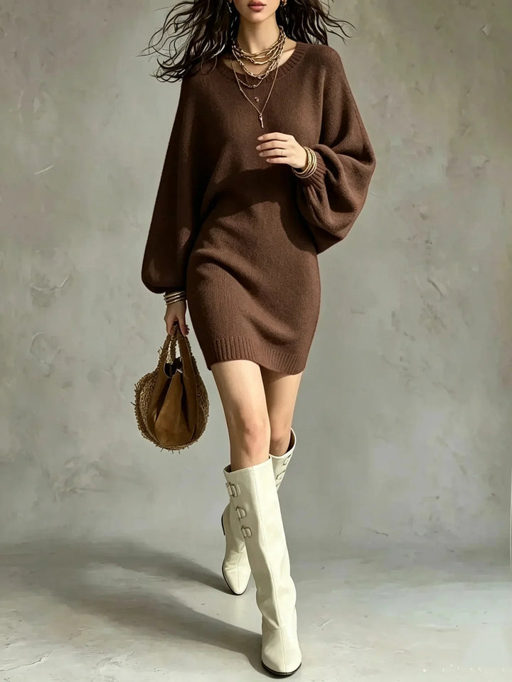 Juniper Ribbed Hem Sweater Dress