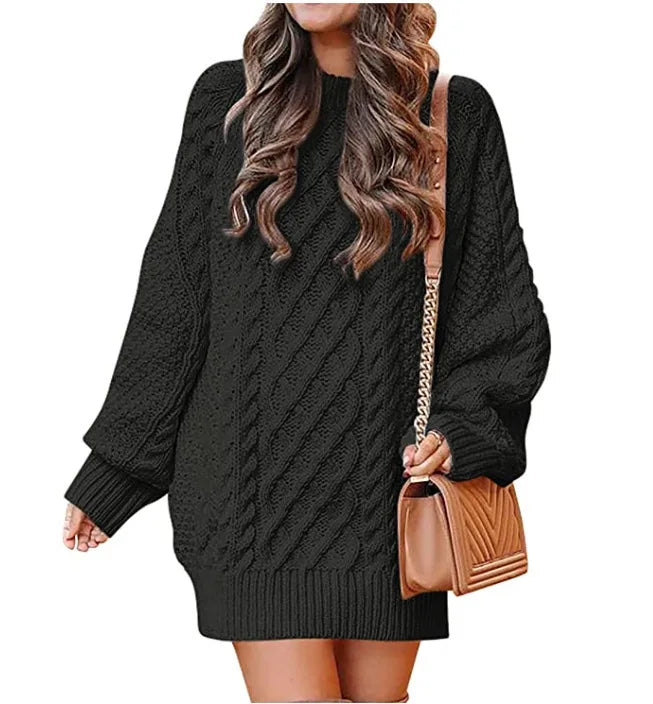 Marchetti Cable Knit Sweater Dress