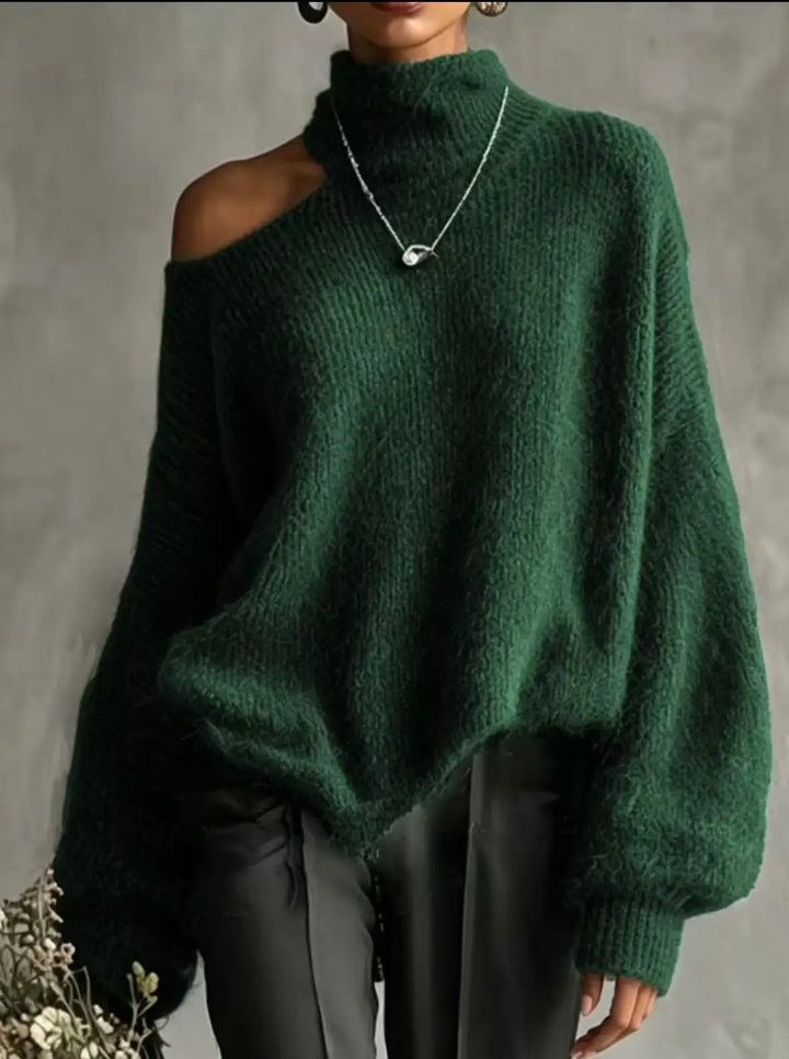 Tessaly Cutout Shoulder Sweater