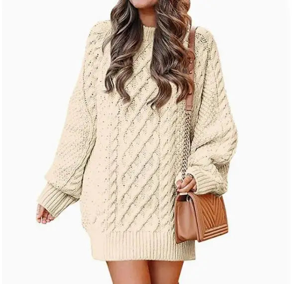 Marchetti Cable Knit Sweater Dress