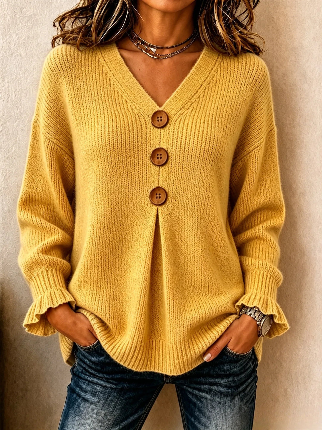 Orlena Button Front Sweater