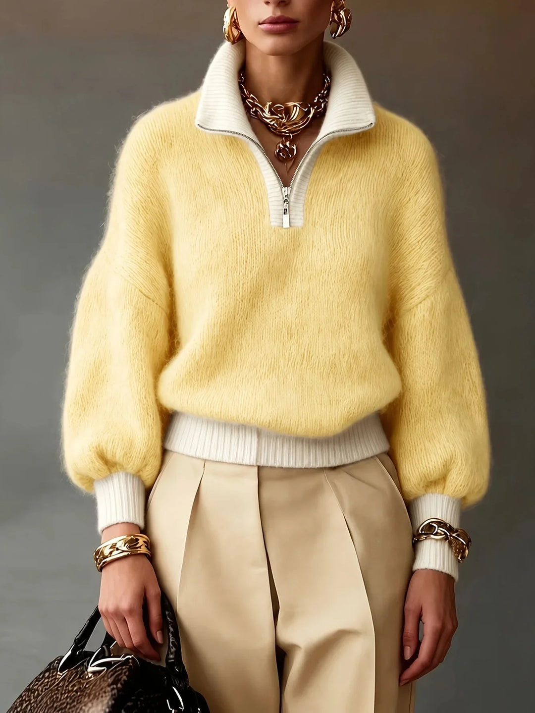 Ophelia Soft Brushed Knit Sweater