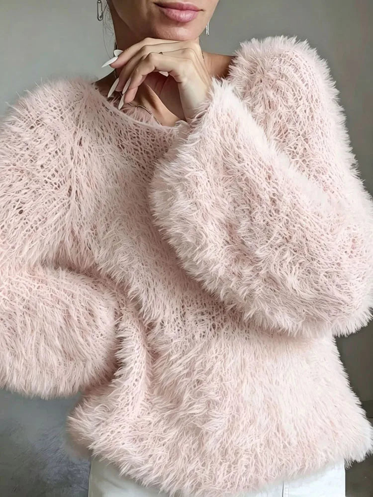 Harper Cozy Fuzzy Knit Sweater