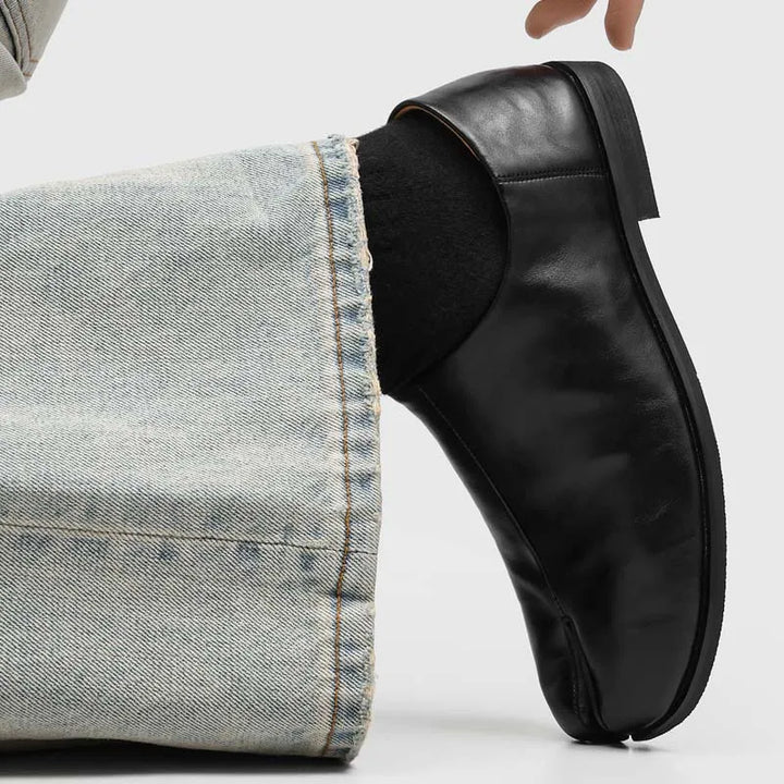 Quinn Leather Tabi Loafers