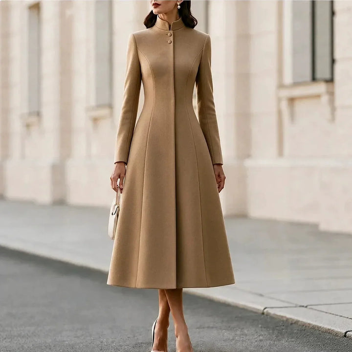 Ines Stand Collar Coat Dress