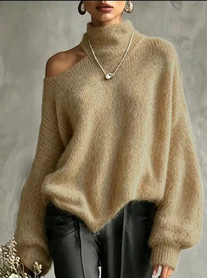 Tessaly Cutout Shoulder Sweater