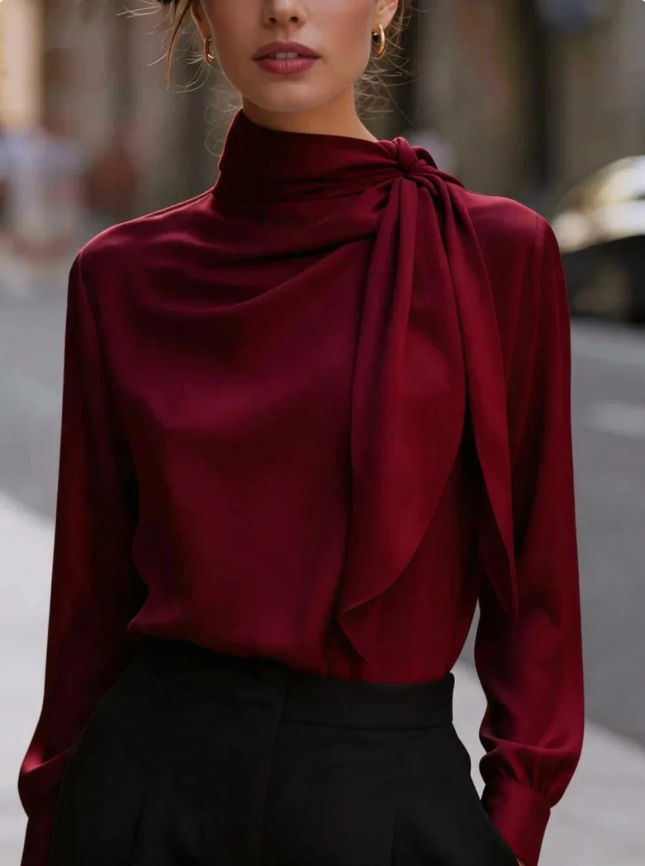 Amara Satin Ribbon Blouse