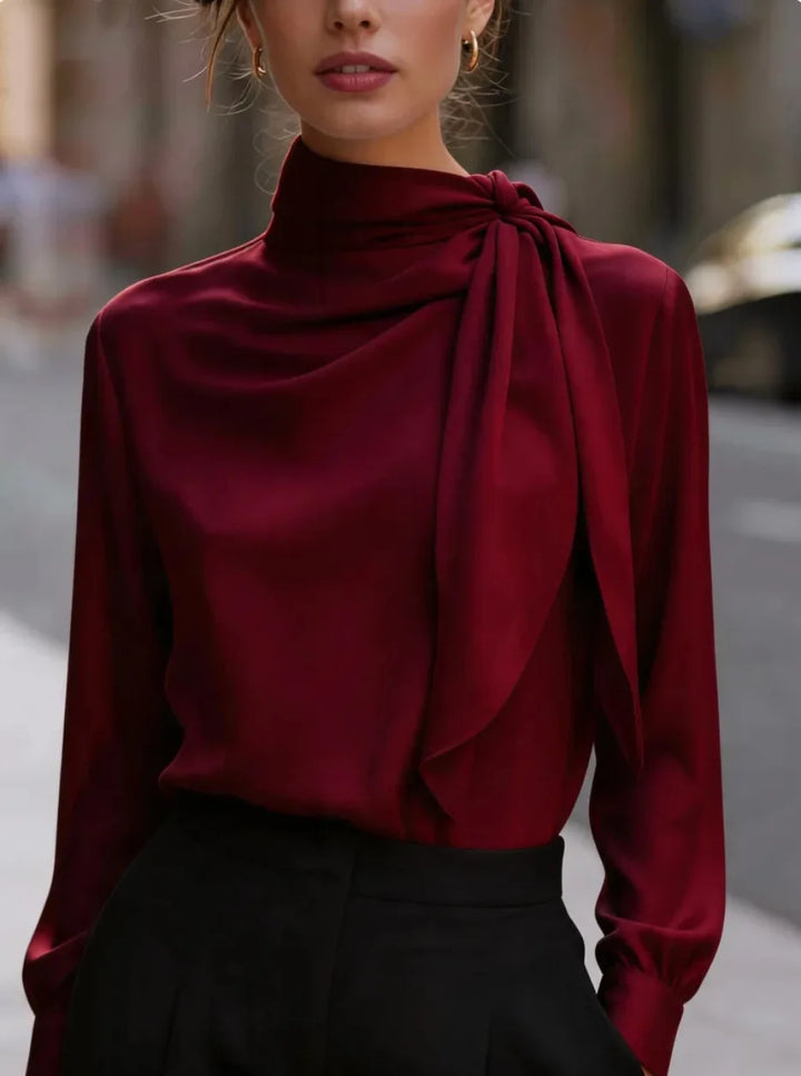 Amara Satin Ribbon Blouse