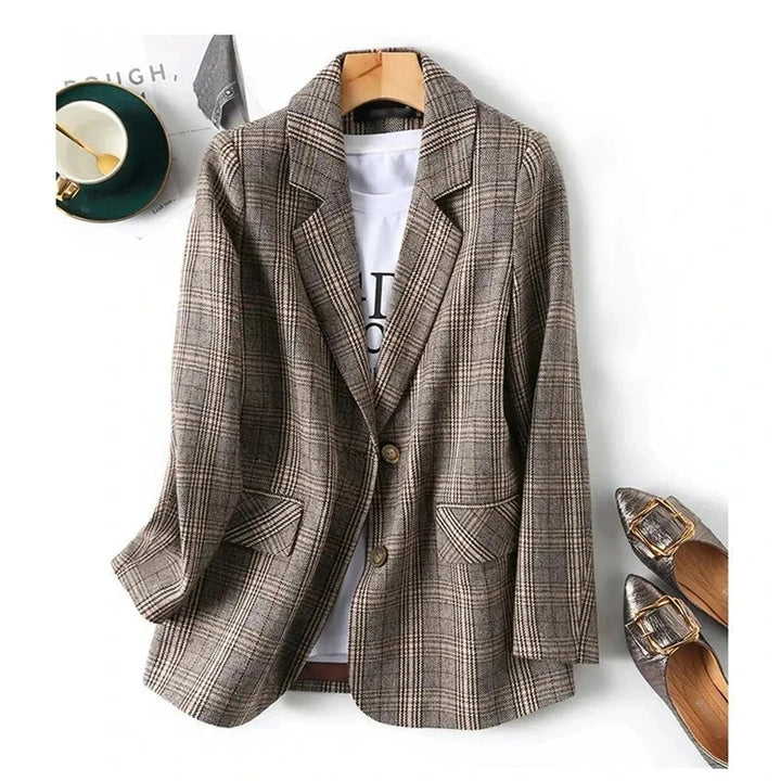 Emery Plaid Tailored Blazer