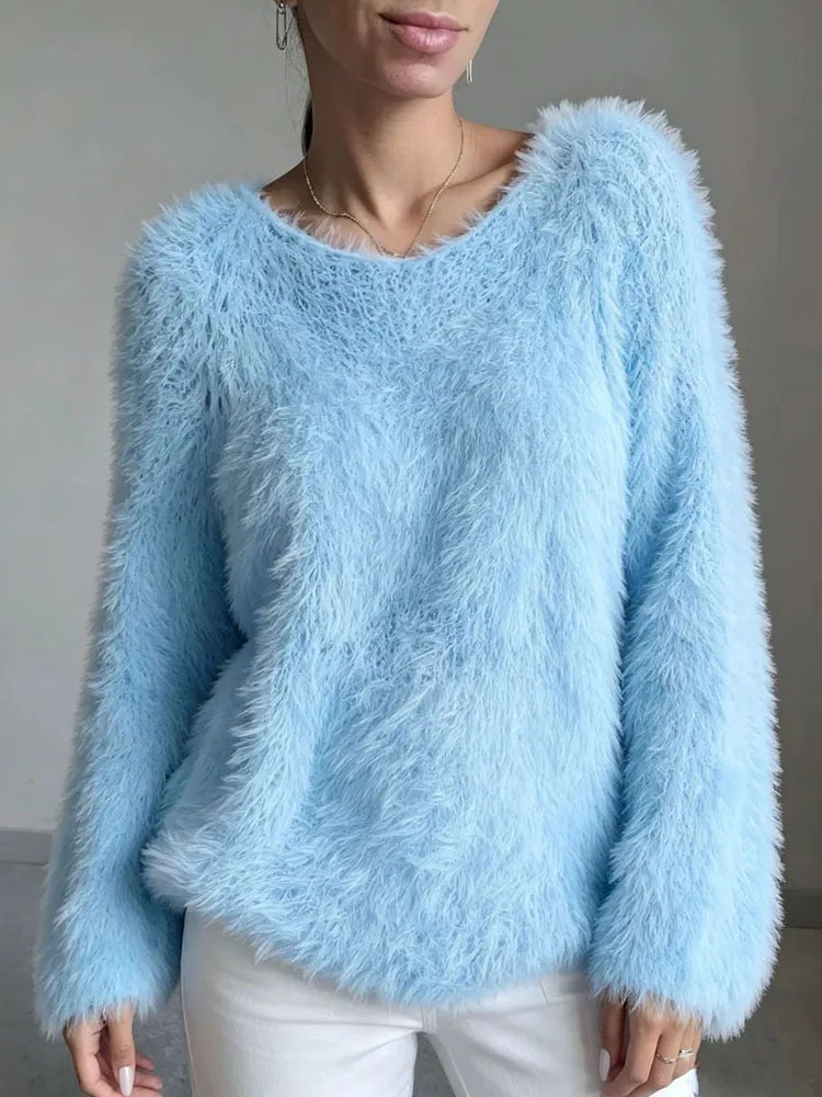 Harper Cozy Fuzzy Knit Sweater