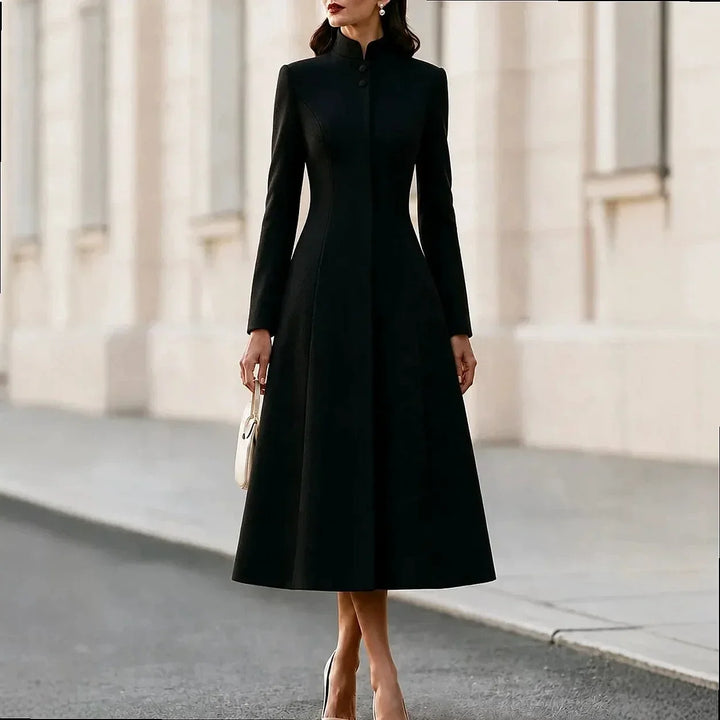 Ines Stand Collar Coat Dress