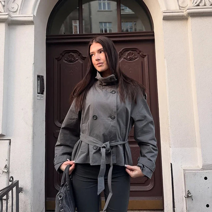 Corinne Double Breasted Trench