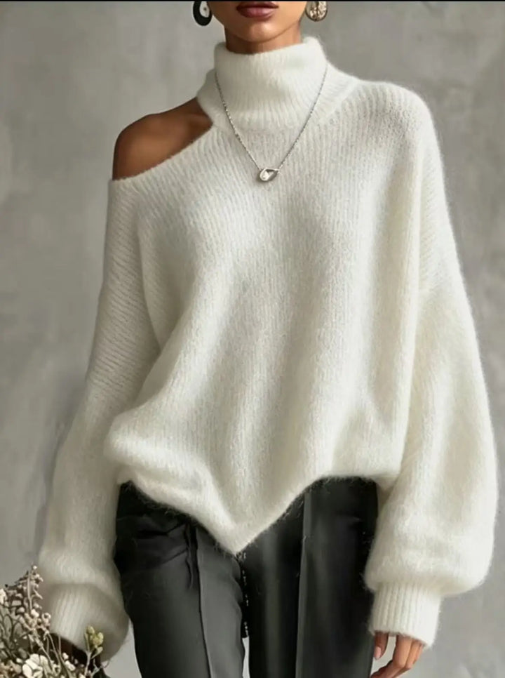 Tessaly Cutout Shoulder Sweater