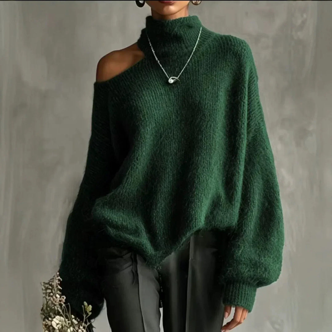 Tessaly Cutout Shoulder Sweater