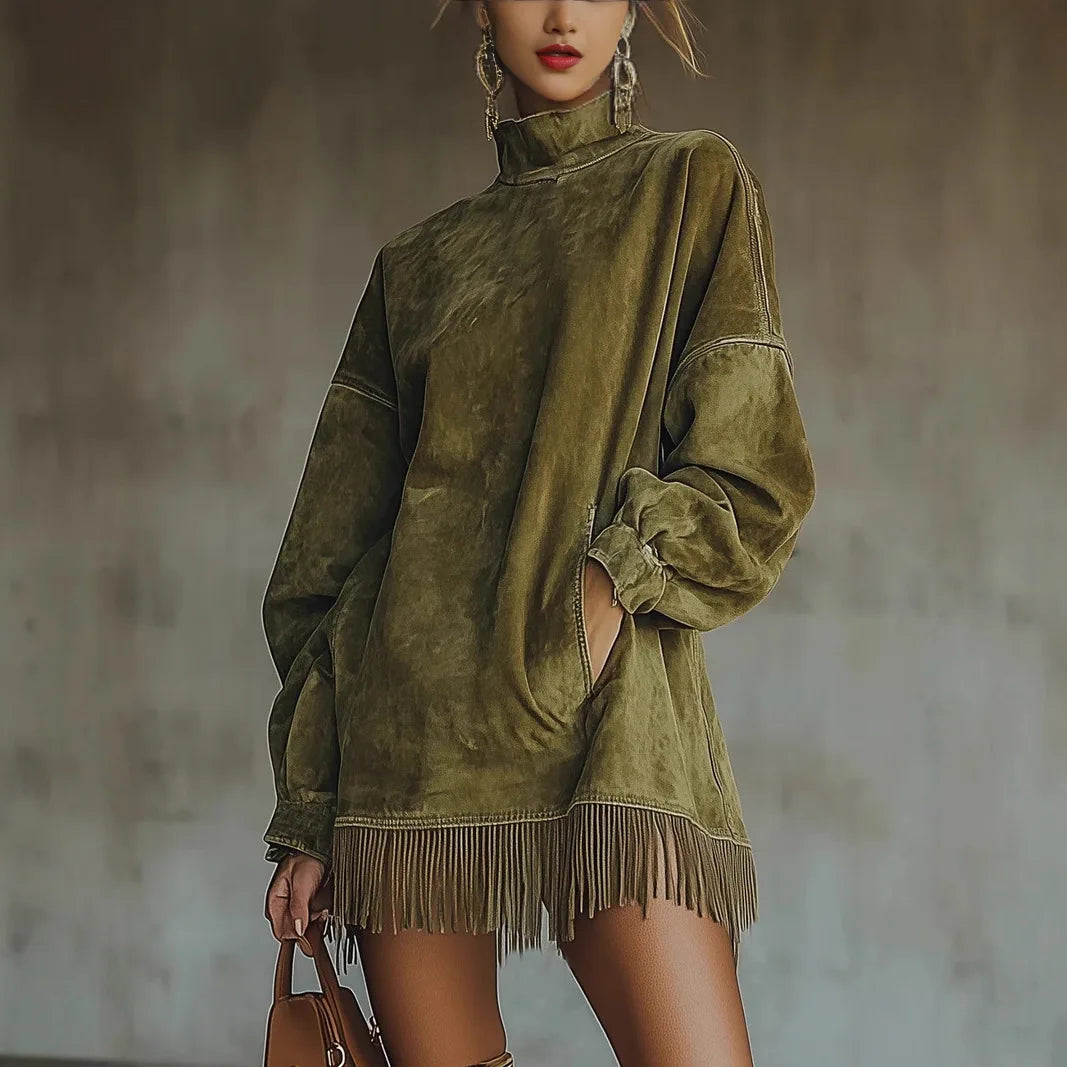 Octavia High Neck Tunic Dress