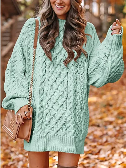 Marchetti Cable Knit Sweater Dress