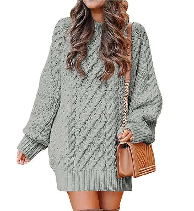 Marchetti Cable Knit Sweater Dress