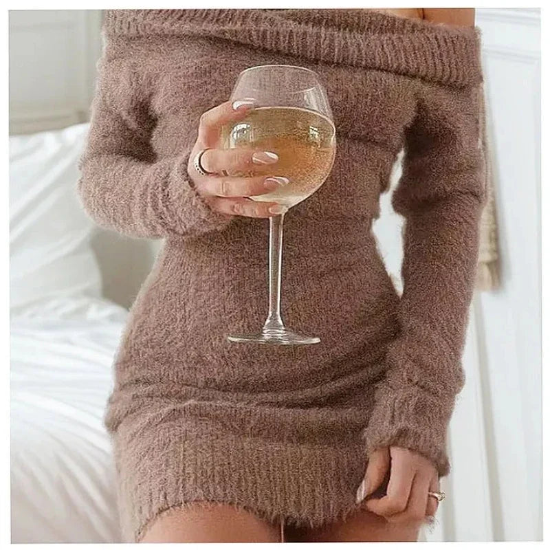 Alessia Off Shoulder Sweater Dress
