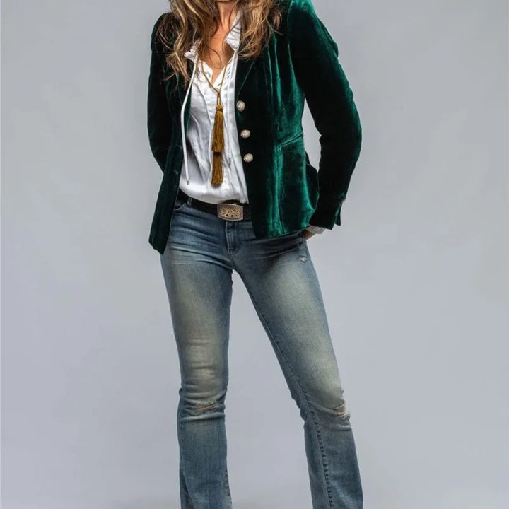 Rosalind Tailored Velvet Blazer