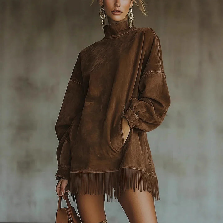 Octavia High Neck Tunic Dress