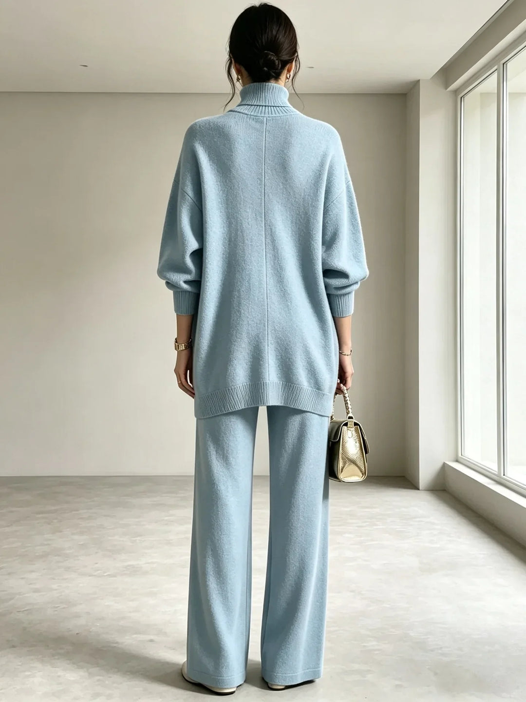 Freya Wrap Front Sweater Set