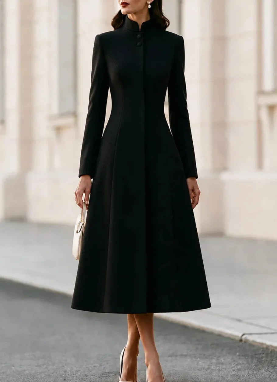 Ines Stand Collar Coat Dress