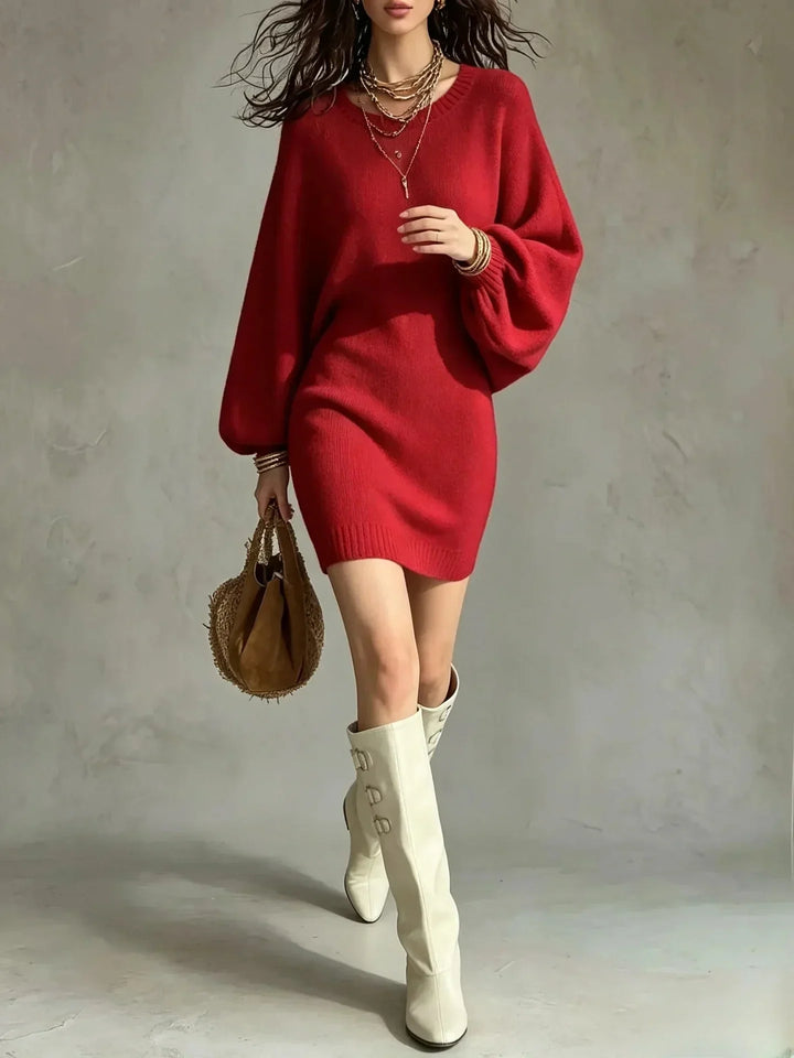 Juniper Ribbed Hem Sweater Dress