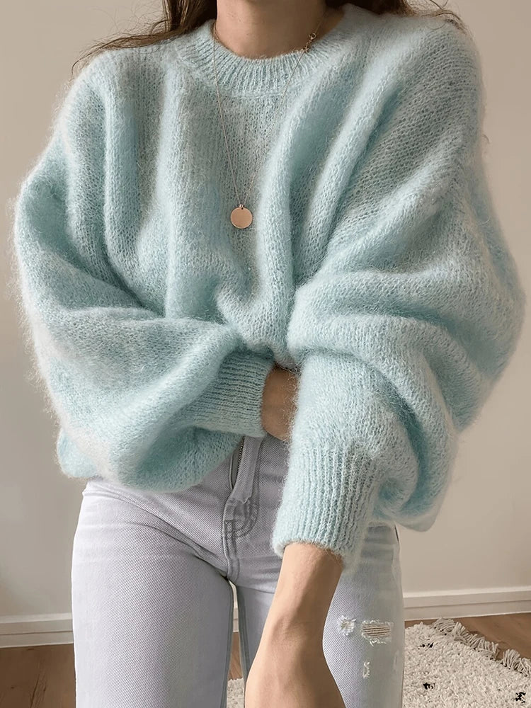 Harlow Fuzzy Knit Pullover