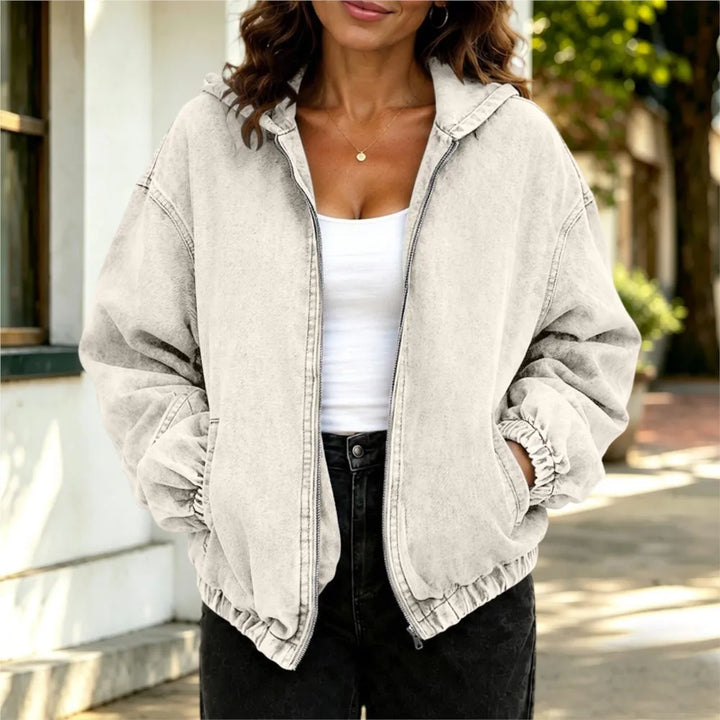 Sabine Hooded Denim Jacket