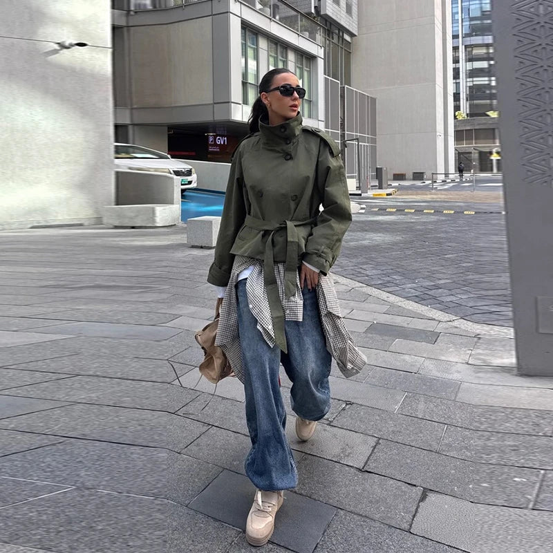 Corinne Double Breasted Trench