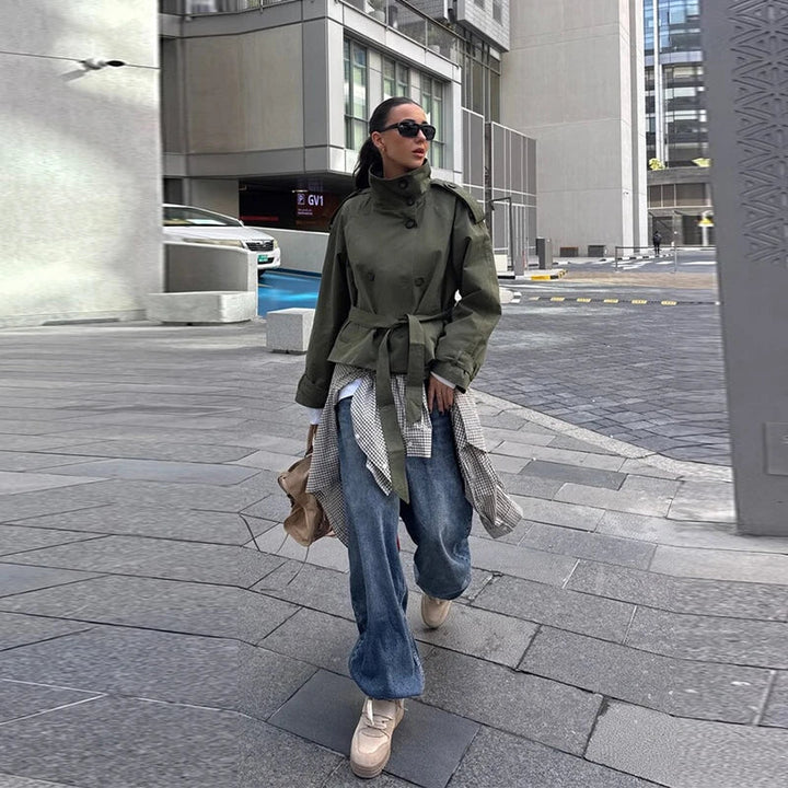 Corinne Double Breasted Trench
