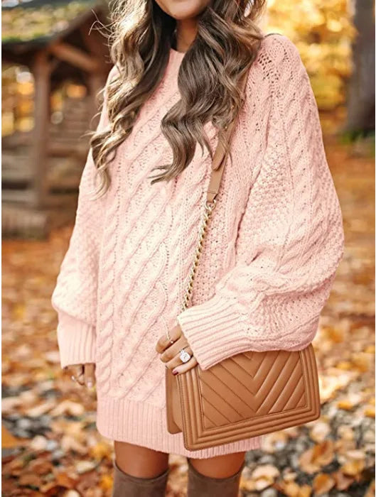 Marchetti Cable Knit Sweater Dress