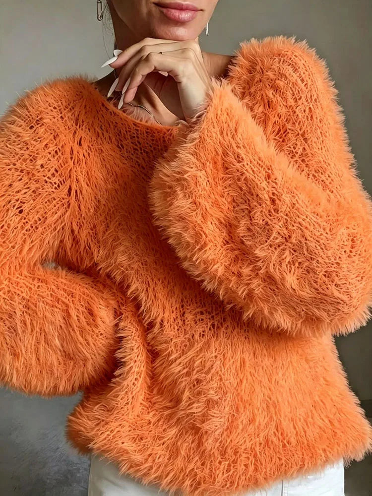 Harper Cozy Fuzzy Knit Sweater