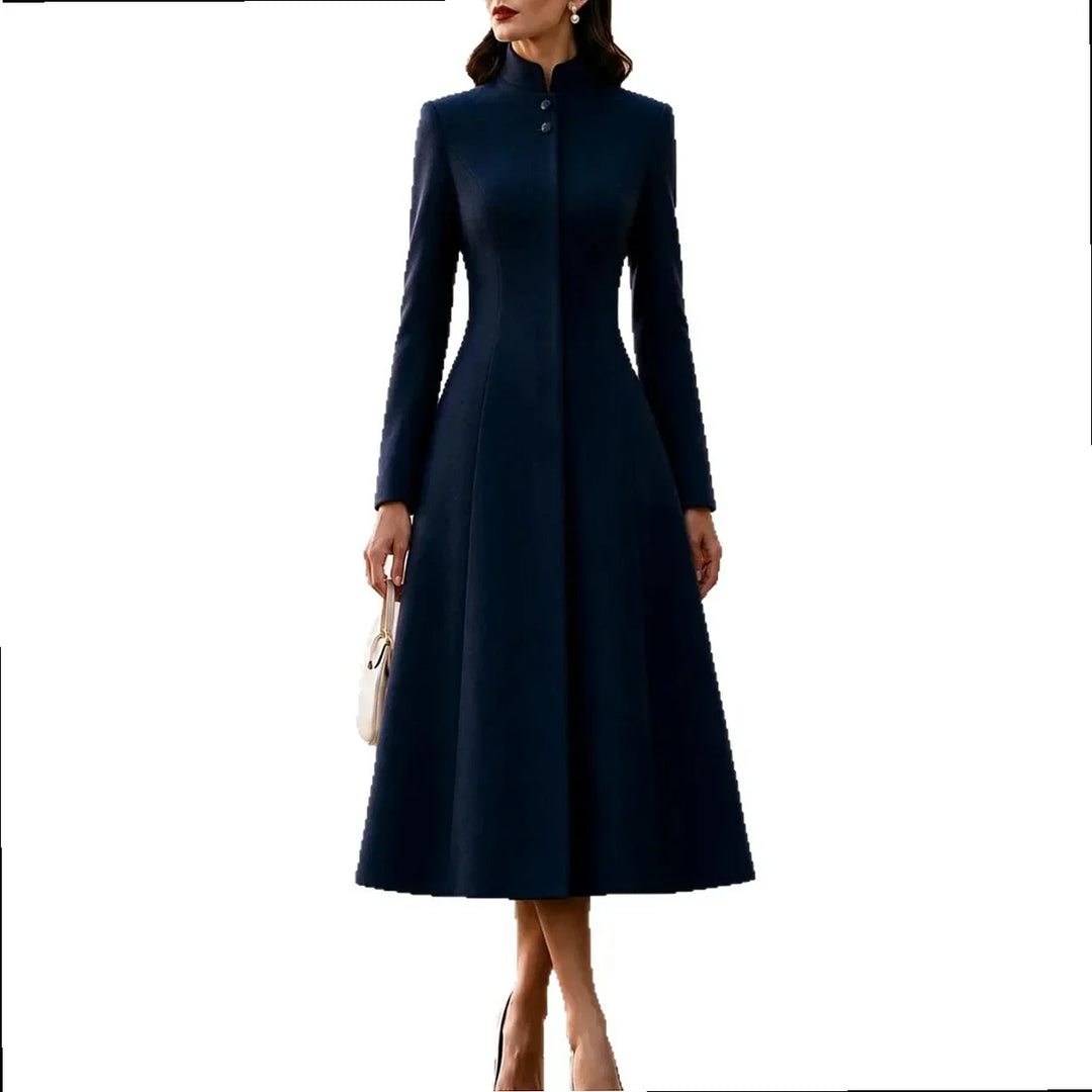 Ines Stand Collar Coat Dress
