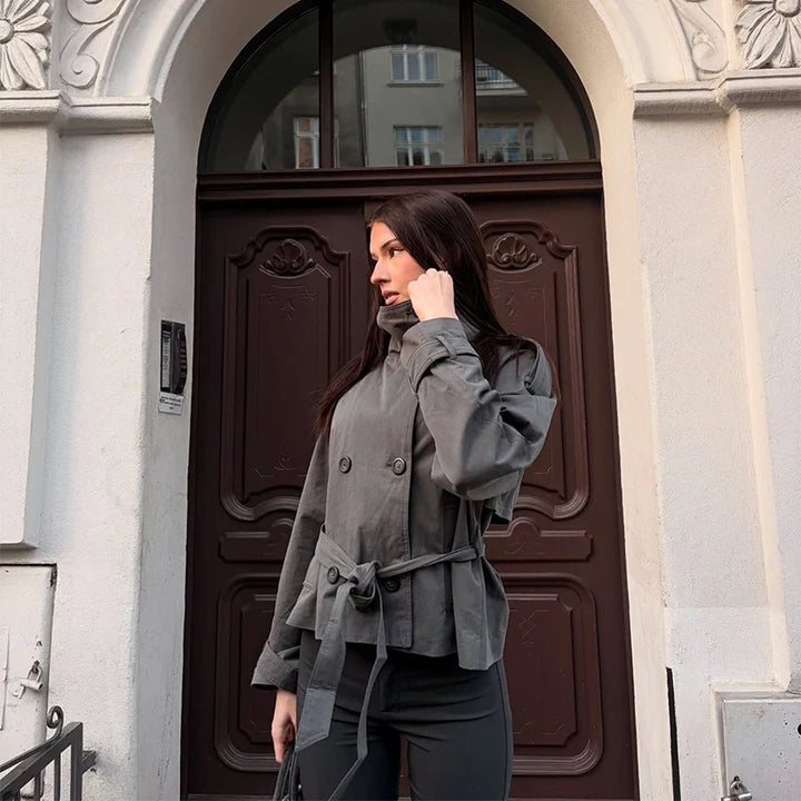 Corinne Double Breasted Trench