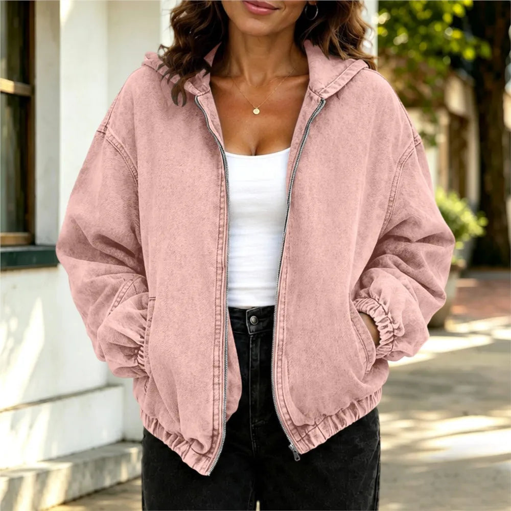 Sabine Hooded Denim Jacket
