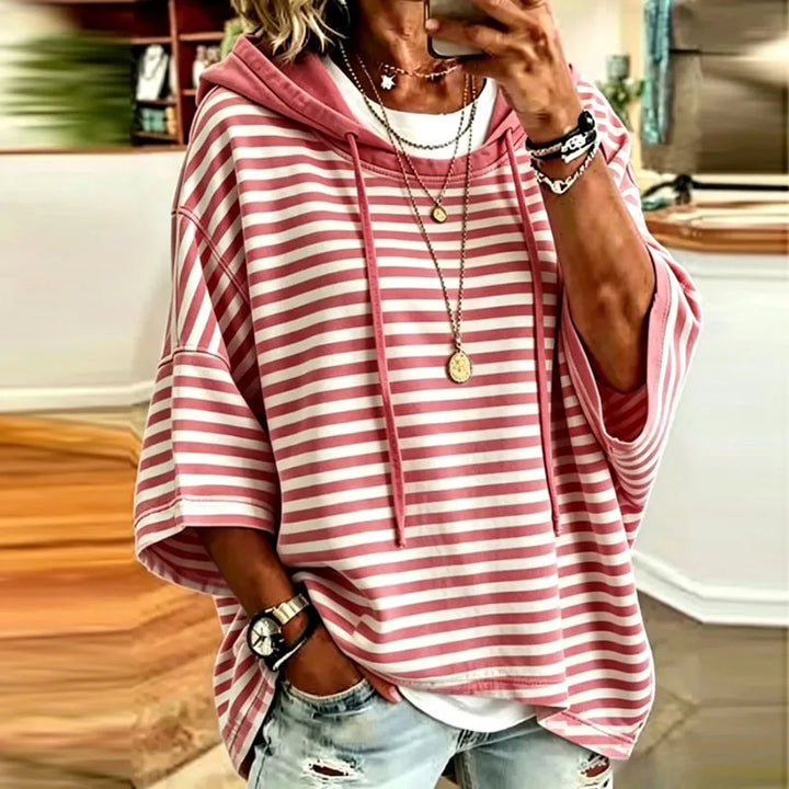 Winslet Striped Hooded Pullover