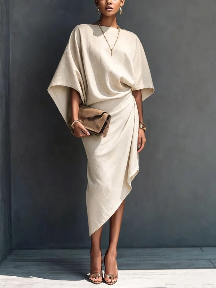 Isolde Batwing Sleeve Midi Dress