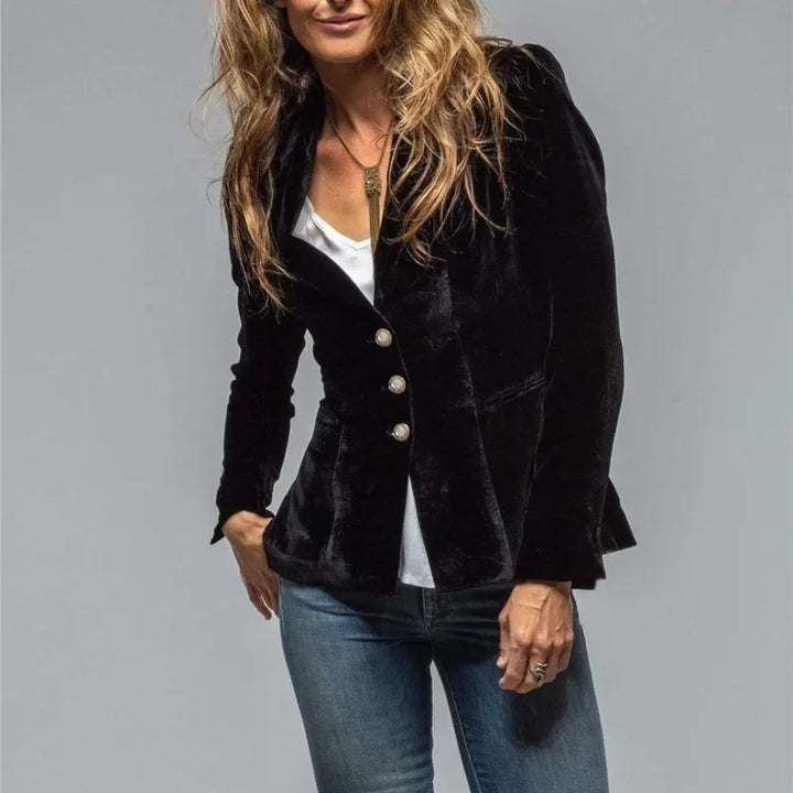 Rosalind Tailored Velvet Blazer